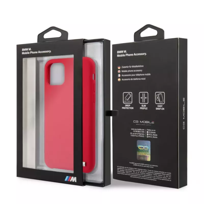 BMW Apple iPhone 11 Pro suojakotelo silikoni punainen