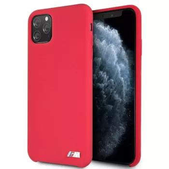 BMW Apple iPhone 11 Pro Max suojakotelo silikoni punainen