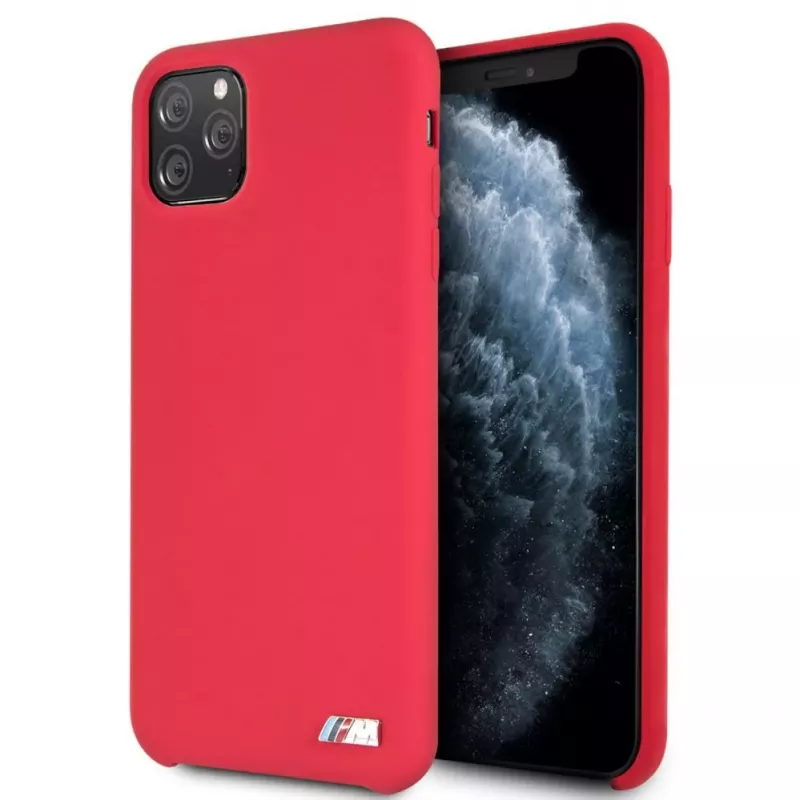BMW Apple iPhone 11 Pro Max suojakotelo silikoni punainen