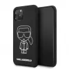 Karl Lagerfeld Apple iPhone 11 Pro silikoninen Ikonik White Outline Black -suojakuori