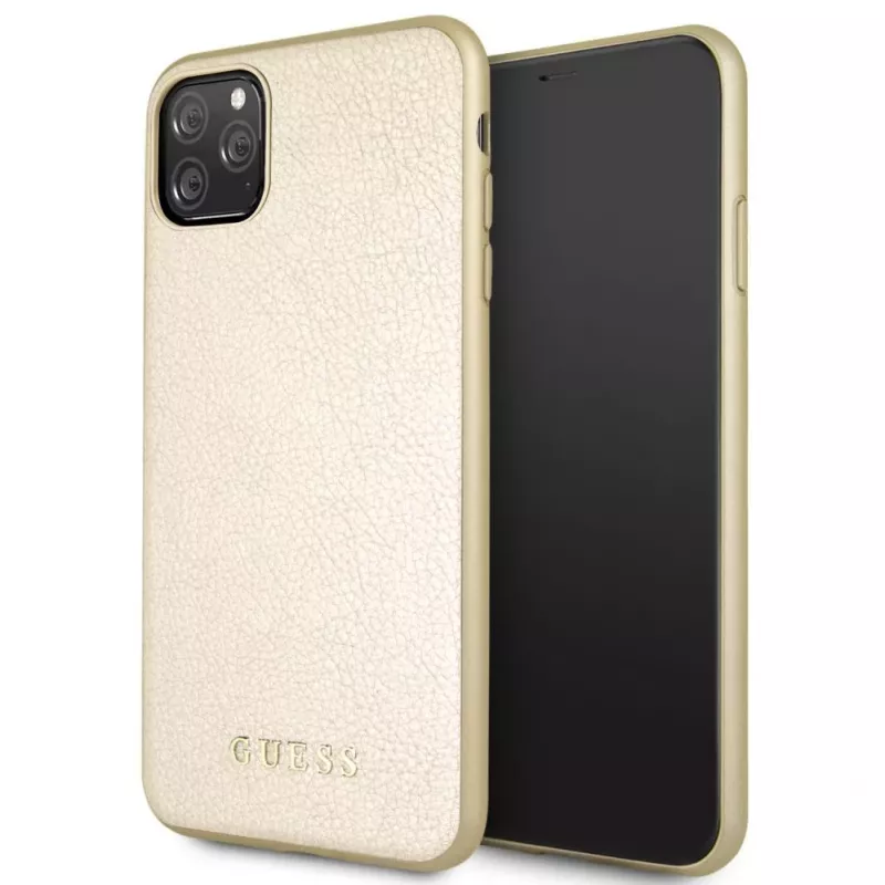 Guess Apple iPhone 11 Pro Max helmiäis-PU-suojakotelo kulta