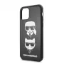 Karl Lagerfeld Apple iPhone 11 Pro Karl Lagerfeld and Choupette -suojakuori Black