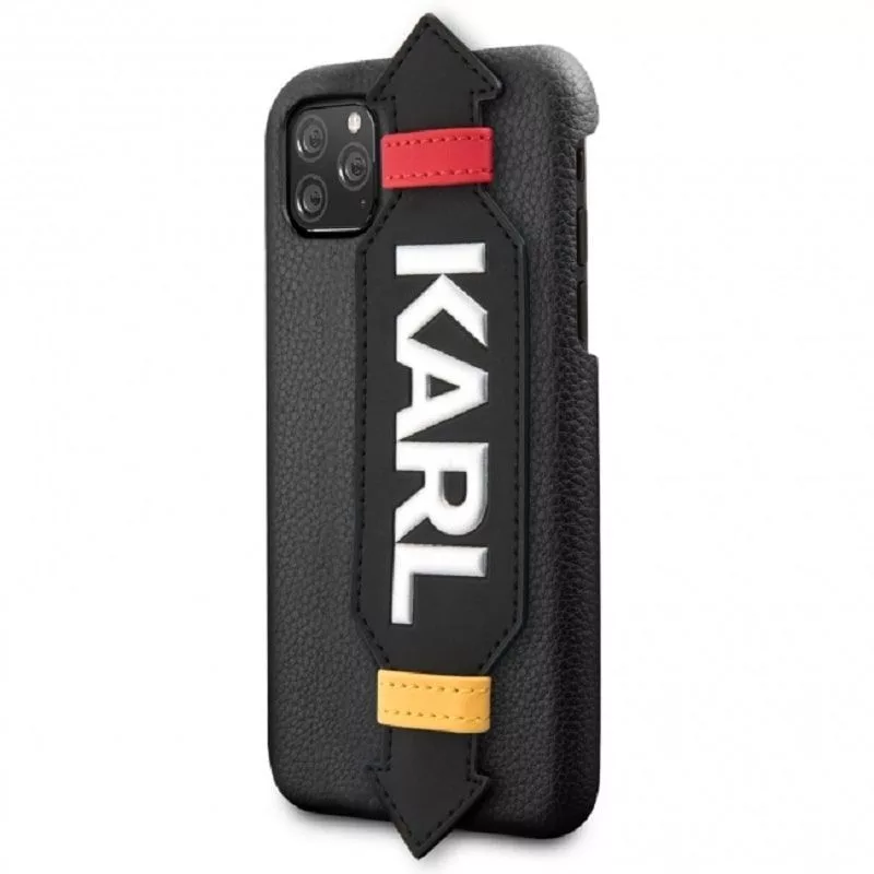 Karl Lagerfeld Apple iPhone 11 Pro Strap -kotelo musta