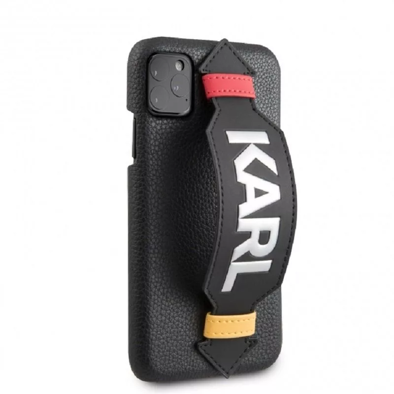 Karl Lagerfeld Apple iPhone 11 Pro Strap -kotelo musta