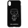 Karl Lagerfeld iPhone XR PC/TPU Glitter Ikonik White Outline musta