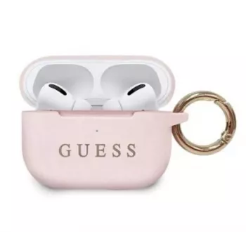 Guess Apple silikonikotelo AirPods Pro vaaleanpunainen