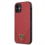 Guess GUHCP12SVSATMLRE Saffiano-kovakotelo Apple iPhone 12 Mini - punainen