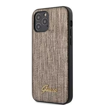 Guess iPhone 12 Pro Max Lizard-kotelo kulta