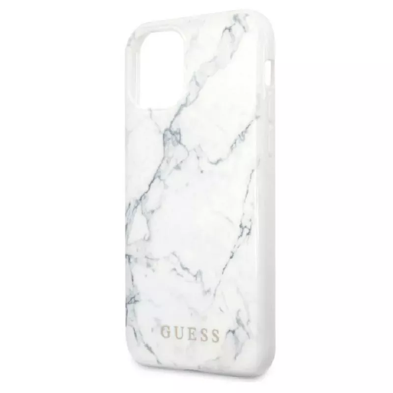 Guess Apple iPhone 12/12 Pro PC/TPU Marmori-kotelo valkoinen