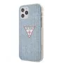 Guess iPhone 12/12 Pro PC/TPU Denim Triangle -kotelo vaaleansininen