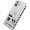 Karl Lagerfeld Apple iPhone 12 mini 5,4 tuuman PC/TPU Karl & Choupette -kuori läpinäkyvä