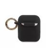 Guess Triangle -silikonikotelo AirPods Pro (1. & 2. gen) - musta