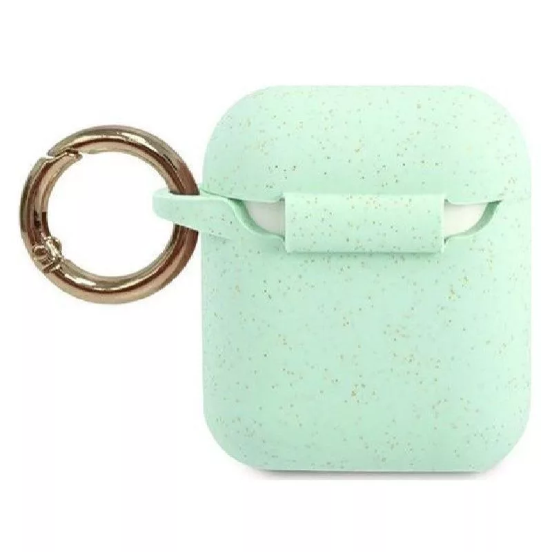 Guess AirPods Pro Glitter -silikonikotelo vihreä