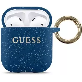 Guess AirPods -silikonikotelo sininen
