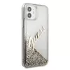 Guess Apple iPhone 12 Mini 5,4 tuuman Liquid Glitter Vintage -kuori kulta