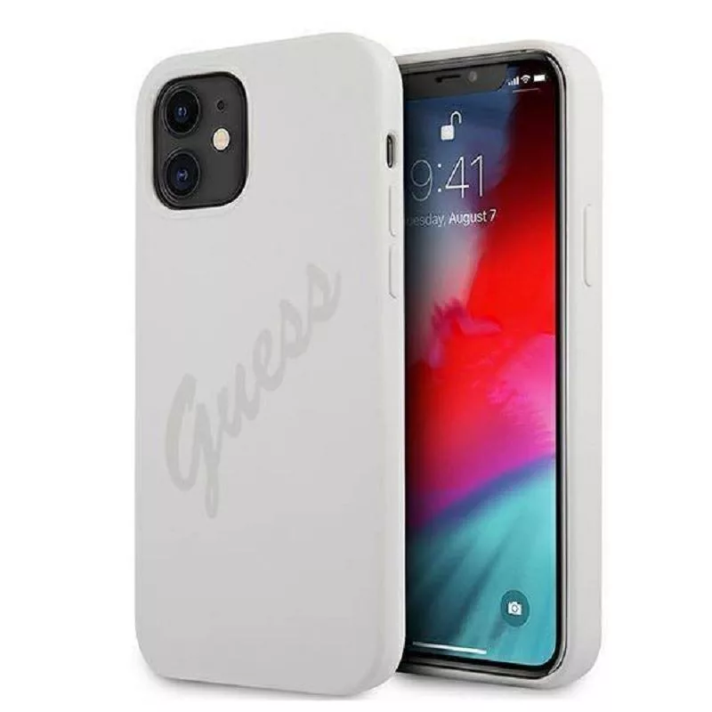 Guess Apple iPhone 12 Mini 5,4 tuuman Vintage -kuori kerma
