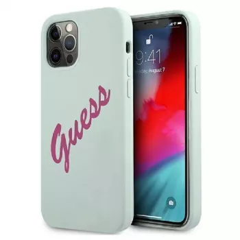 Guess Apple iPhone 12 Pro Max 6,7 tuuman Fuschia -kuori sininen