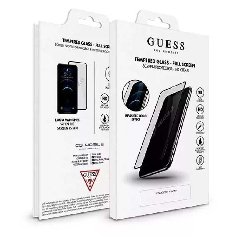 Guess Tempered Glass GUSPP12LSLTR -näytönsuojakalvo Apple iPhone 12 Pro Max 6,7 tuuman Vintage Magic Logo
