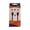 BULLET USB-C–USB-C-kaapeli 1m, 2,4A musta