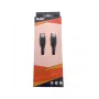 BULLET USB-C–USB-C-kaapeli 1m, 2,4A musta