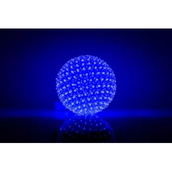 iLike koristeellinen LED-valopallo kukilla 300 LED sininen 25 cm