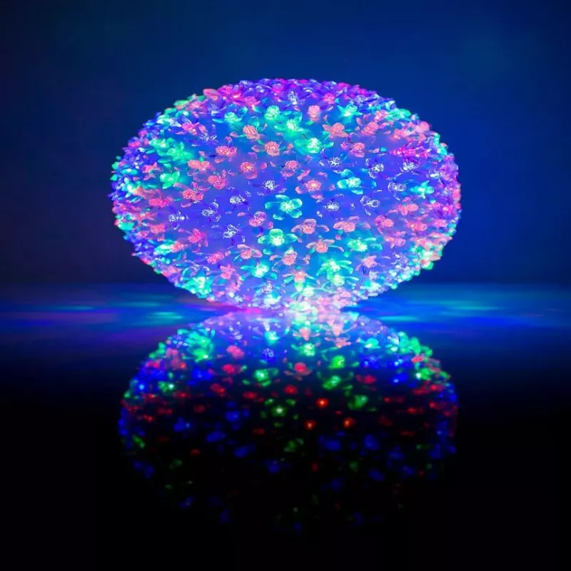 iLike Bumba ar puķēm 466 300LED D-25cm Multi Color koristeellinen LED-valaisin