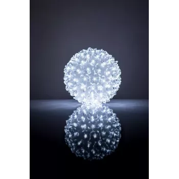 iLike Bumba ar puķēm RS-209 100LED D-14cm valkoinen koristeellinen LED-valaisin