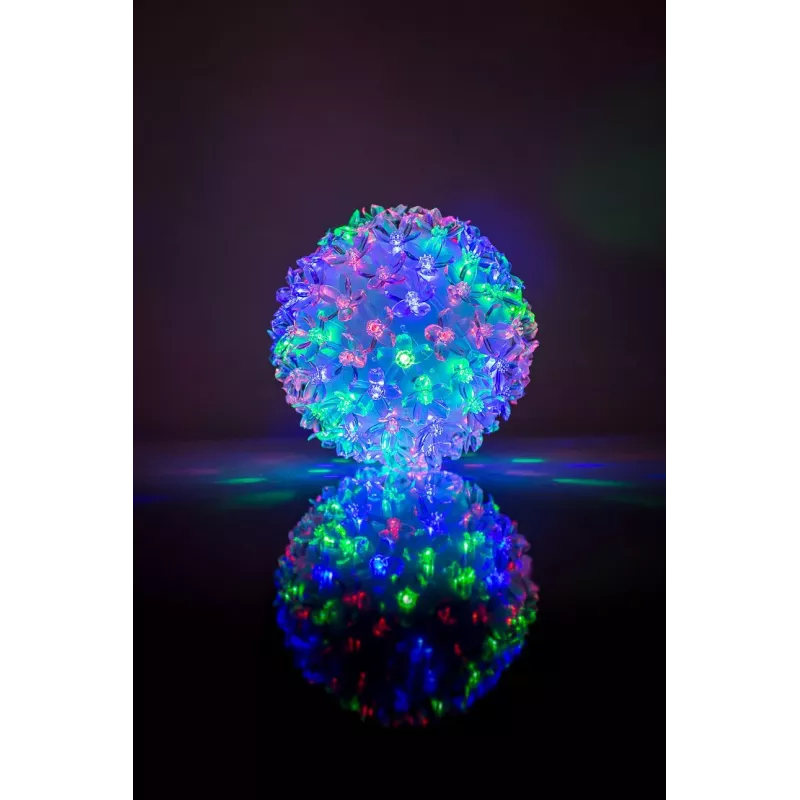 iLike Bumba ar puķēm RS-209 100LED D-14cm monivärinen