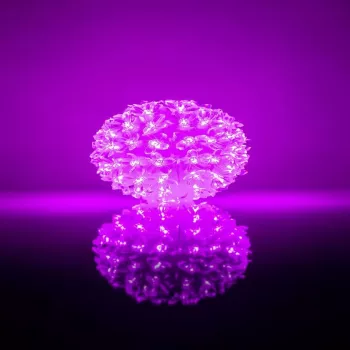 iLike Bumba ar puķēm RS-214 80LED D-13cm violetti koristeellinen LED-valaisin