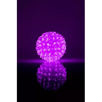 iLike Bumba ar puķēm RS-214 80LED D-13cm violetti koristeellinen LED-valaisin