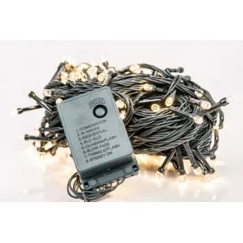 iLike LED-jouluvalaistus 100 LED RS-111 7 m valkoinen