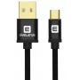 Evelatus datakaapeli Micro USB EDC02 Dual Side Gold Plated Connectors musta