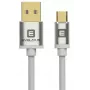 Evelatus yleisdatakkaapeli Micro USB EDC02 Dual Side Gold Plated Connectors valkoinen