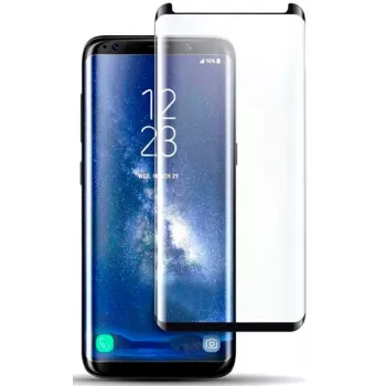 Evelatus Samsung Galaxy S8 Plus G955 3D Case Friendly näytönsuoja (Edge Glue) - läpinäkyvä