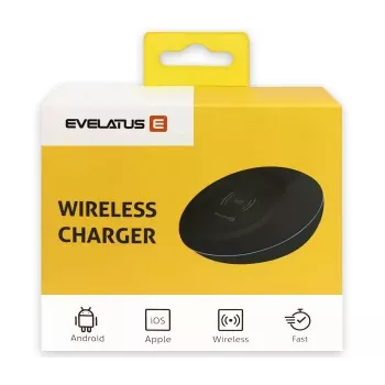 Evelatus Universal EWC01 langaton laturi musta