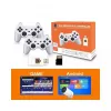 GameBox HY00 64-bittinen retro 20K peli 4K HDMI -tikkukonsoli / Android-box 2x langattomalla ohjaimella valkoinen