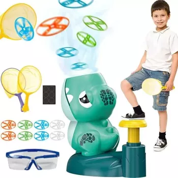 Kiddyz KT1 Dino Flying Disc katapulttiheitin lelu 2 raketilla