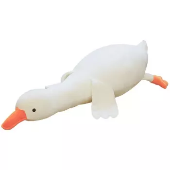 Kiddyz täytetty hanhi pehmo 50cm pehmeä eläintyyny litteässä asennossa söpö koristelelu