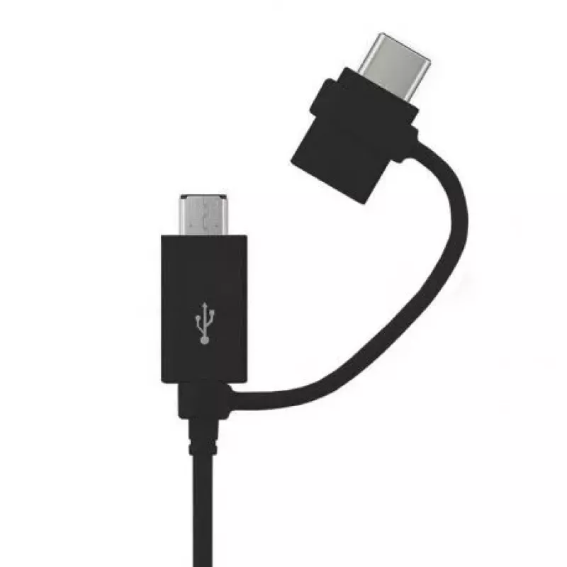 Samsung USB 2-in-1 Combo Type-C ja Micro USB data- ja latauskaapeli 1,2 m (OEM) musta
