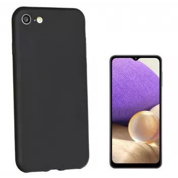 iLike Samsung Galaxy A32 (A326) 5G pehmeä silikonikotelo musta