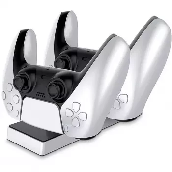 CP PS5 DualSense kahden paikan laturiteline PlayStation 5 -ohjaimelle USB-C musta