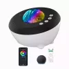 Elight J1 revontuliprojektori tunnelmaäänillä & Bluetooth-kaiuttimella, älykäs Wi-Fi Bluetooth-sovellusohjaus, valkoinen