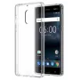 Evelatus Nokia 6.1 2018 läpinäkyvä silikonikotelo 1,5 mm TPU läpinäkyvä