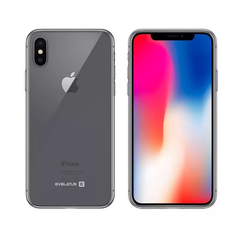 Evelatus Apple iPhone X läpinäkyvä silikonikotelo 1,5 mm TPU läpinäkyvä