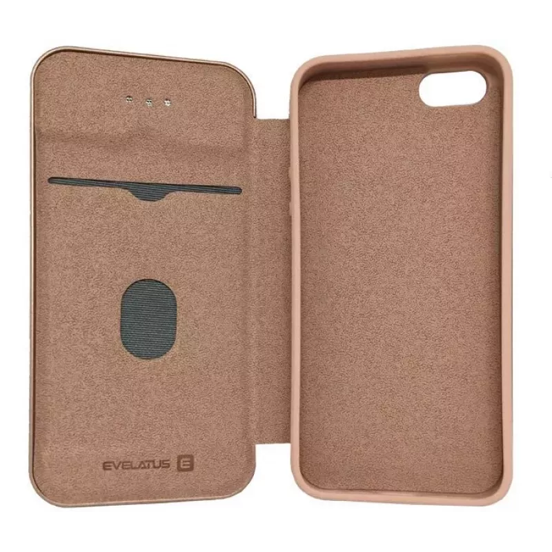 Evelatus Apple iPhone 5/5s/SE kirjakotelo rose gold