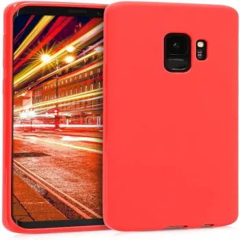 Evelatus Samsung Galaxy S9 Plus Premium Soft Touch silikonikotelo punainen