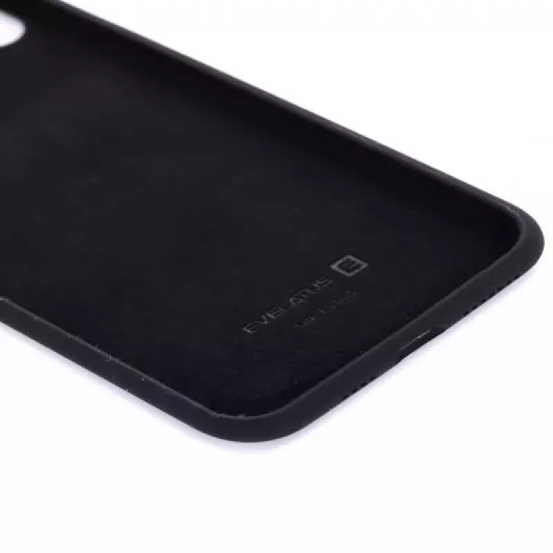 Evelatus Apple iPhone Xs Max Premium Soft Touch -silikonikuori musta