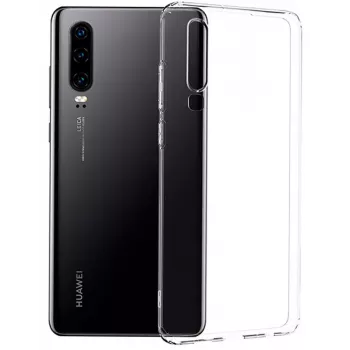 Evelatus Huawei P30 Clear -silikonikotelo 1,5 mm TPU läpinäkyvä