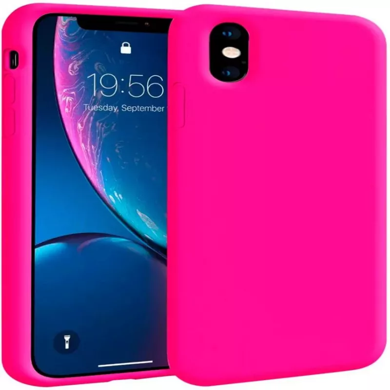 Evelatus Apple iPhone XR Premium Soft Touch -silikonikuori Hot Pink
