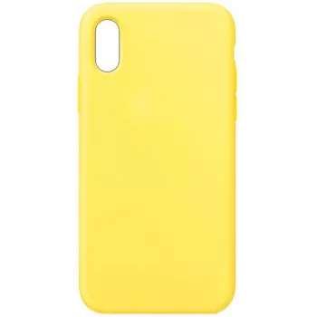 Evelatus Apple iPhone XR Premium Soft Touch -silikonikuori Light Yellow